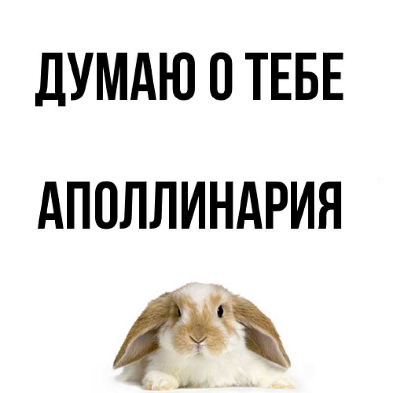 Картинка Думаю о тебе, Аполлинария