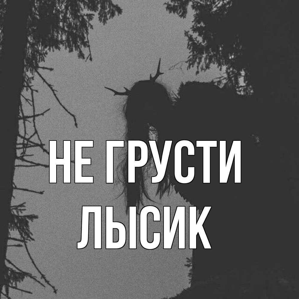 Открытка на каждый день с именем, Лысик Не грусти чудище лесное Прикольная открытка с пожеланием онлайн скачать бесплатно 