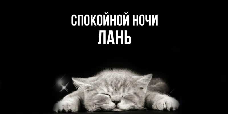 Картинка Спокойной ночи, лань