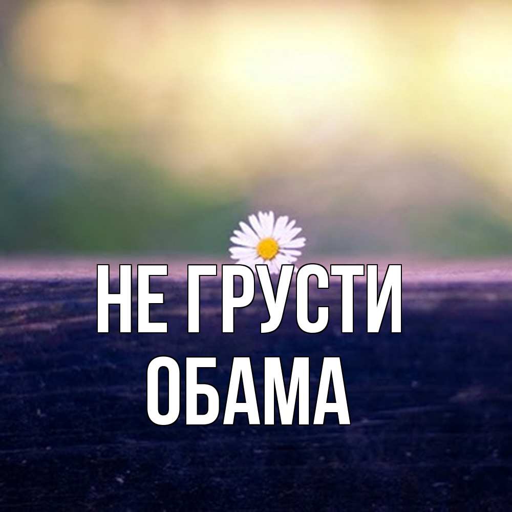 Открытка на каждый день с именем, Обама Не грусти красота Прикольная открытка с пожеланием онлайн скачать бесплатно 