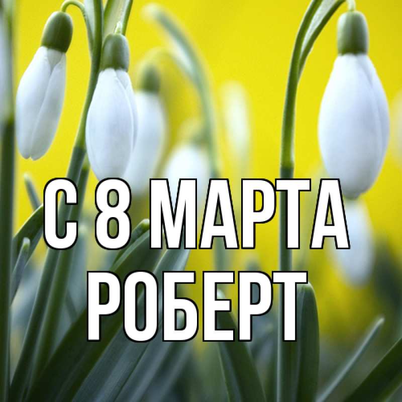 Картинка C 8 МАРТА, Роберт