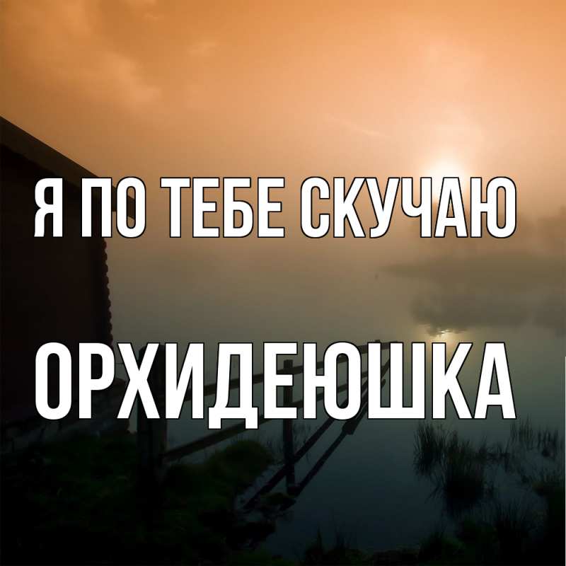 Картинка Я по тебе скучаю, Орхидеюшка