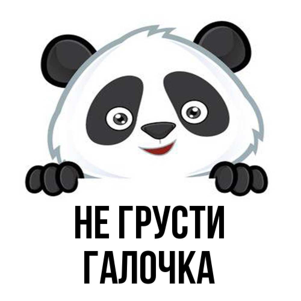 Открытка на каждый день с именем, Галочка Не грусти не надо печалиться Прикольная открытка с пожеланием онлайн скачать бесплатно 