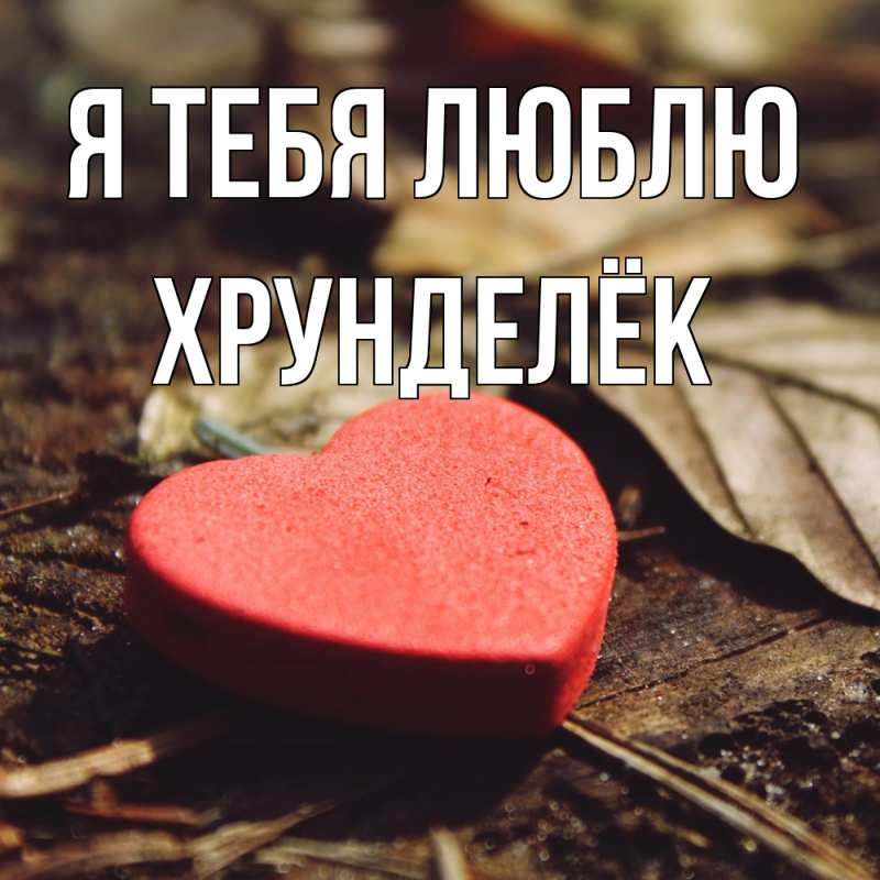 Картинка Я тебя люблю, Хрунделёк
