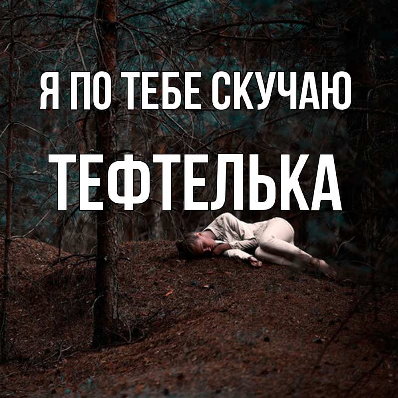 Картинка Я по тебе скучаю, тефтелька