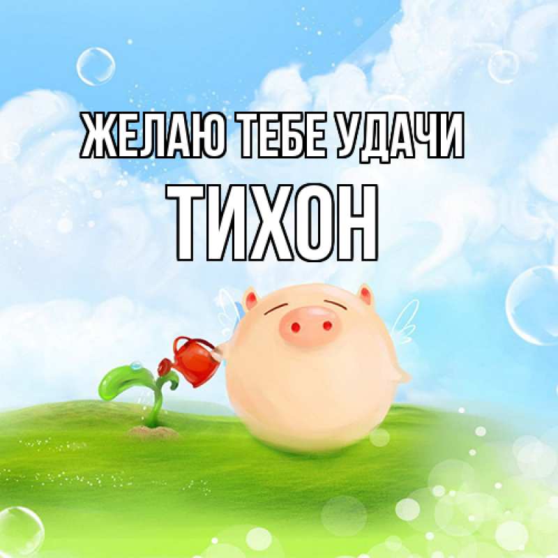 Картинка Желаю тебе удачи, Тихон