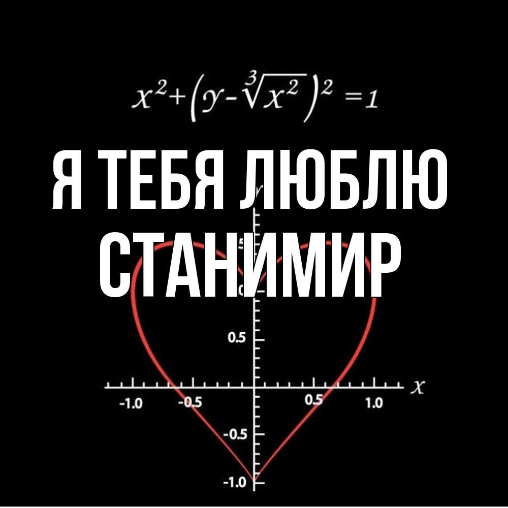 Открытка на каждый день с именем, Станимир Я тебя люблю сердечная формула Прикольная открытка с пожеланием онлайн скачать бесплатно 