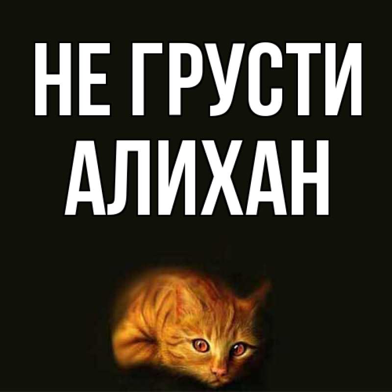 Картинка Не грусти, Алихан