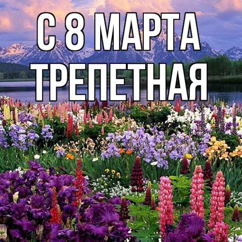 Картинка C 8 МАРТА, Тpепетная