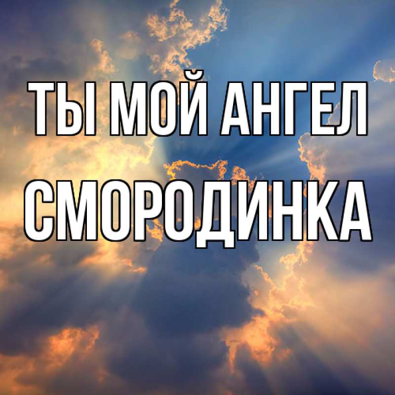 Картинка Ты мой ангел, смородинка