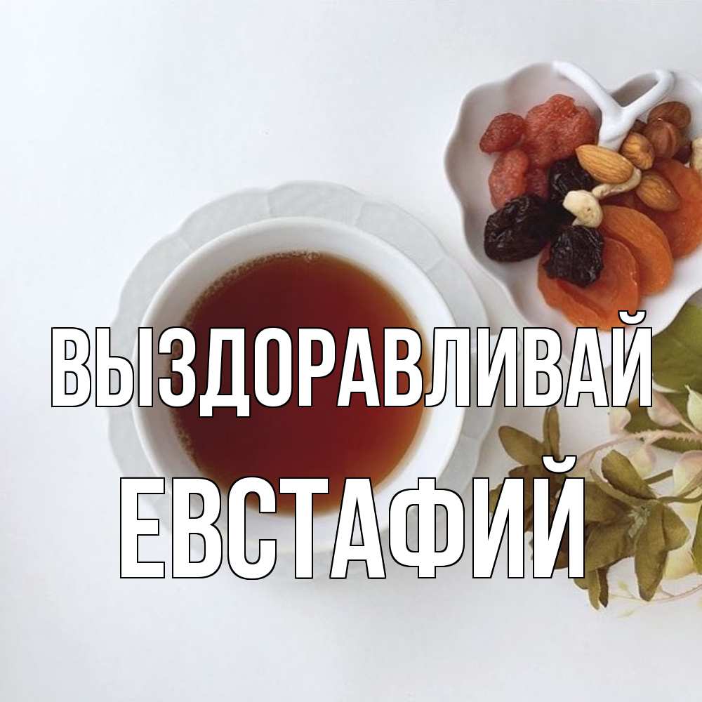 Открытка на каждый день с именем, Евстафий Выздоравливай неизвестные растения Прикольная открытка с пожеланием онлайн скачать бесплатно 