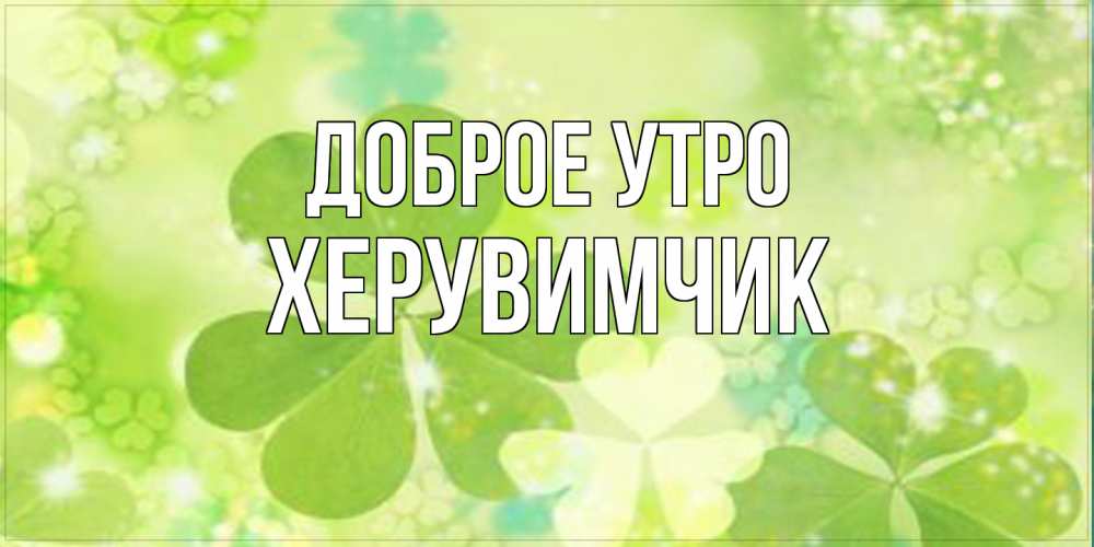 Открытка на каждый день с именем, Хеpувимчик Доброе утро открытка с листьями летними зелеными Прикольная открытка с пожеланием онлайн скачать бесплатно 