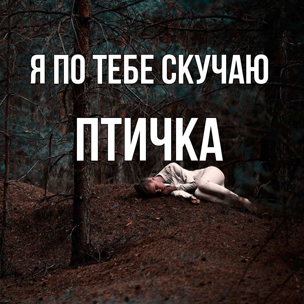 Открытка на каждый день с именем, Птичка Я по тебе скучаю очень Прикольная открытка с пожеланием онлайн скачать бесплатно 