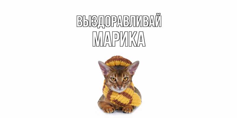 Картинка Выздоравливай, Марика