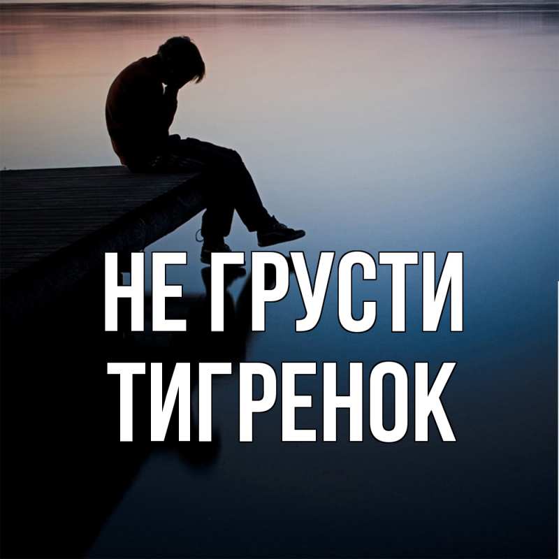 Картинка Не грусти, Тигpенок