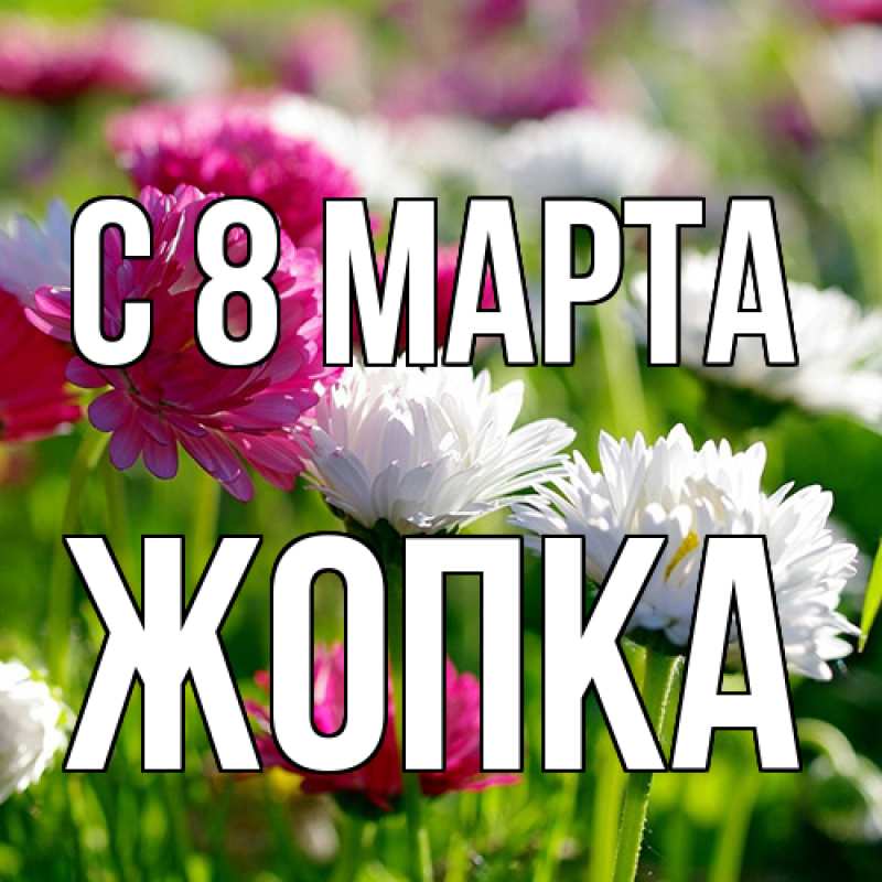Картинка C 8 МАРТА, Жопка