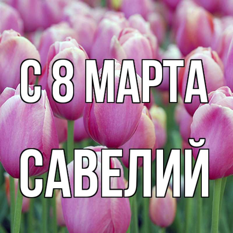 Картинка C 8 МАРТА, Савелий