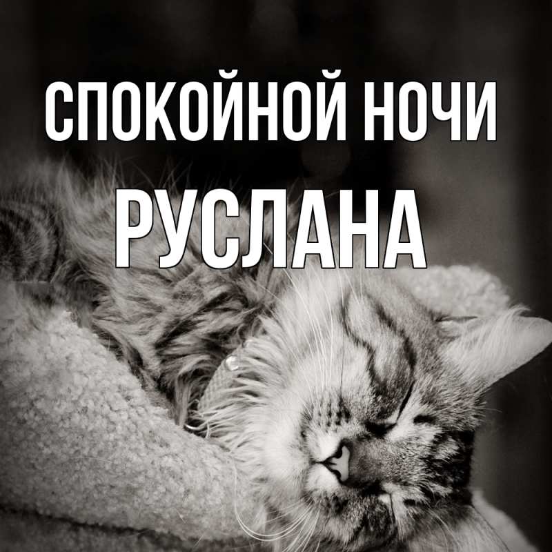 Картинка Спокойной ночи, Руслана