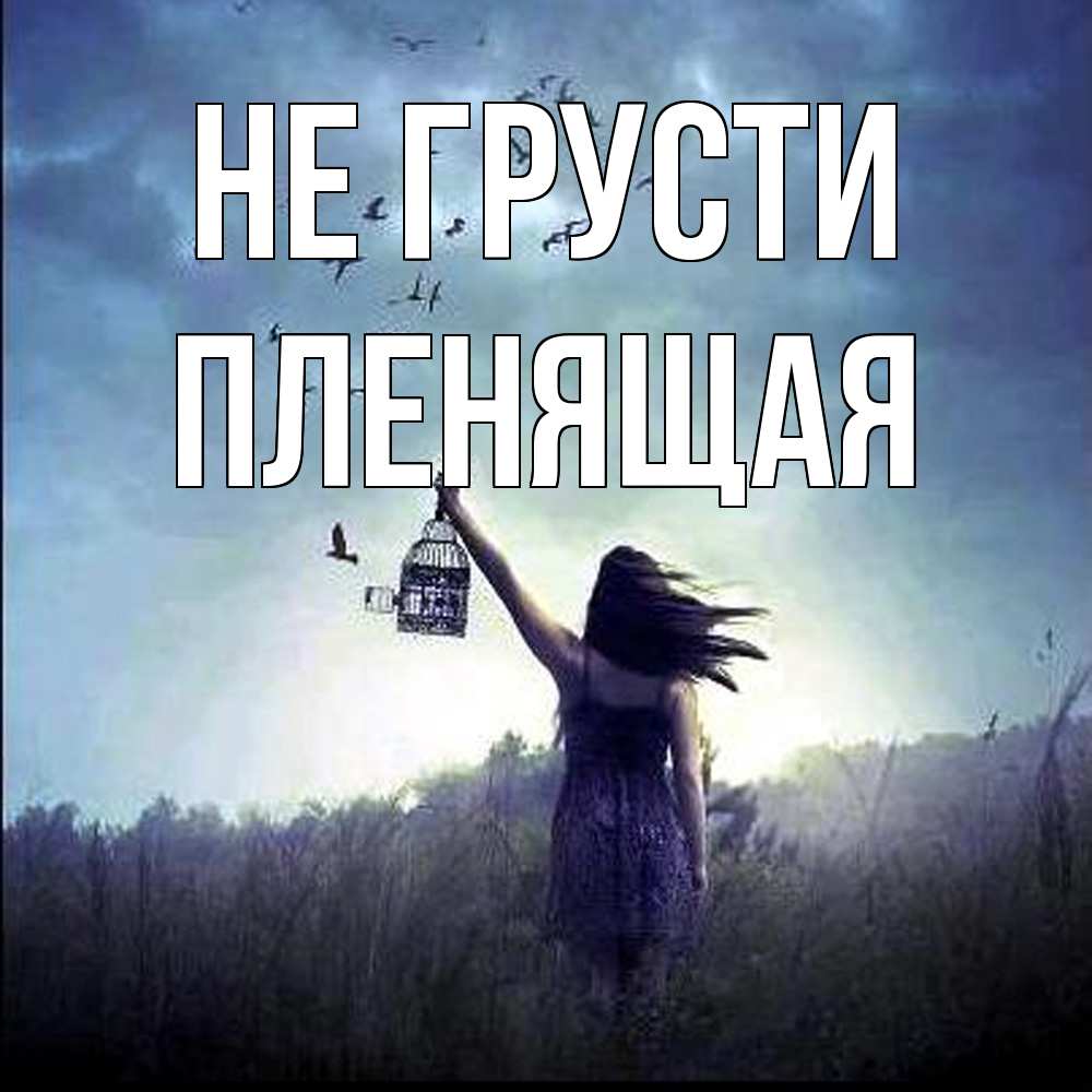 Открытка на каждый день с именем, пленящая Не грусти на волю Прикольная открытка с пожеланием онлайн скачать бесплатно 