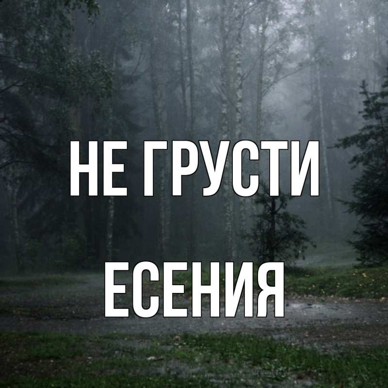 Картинка Не грусти, Есения