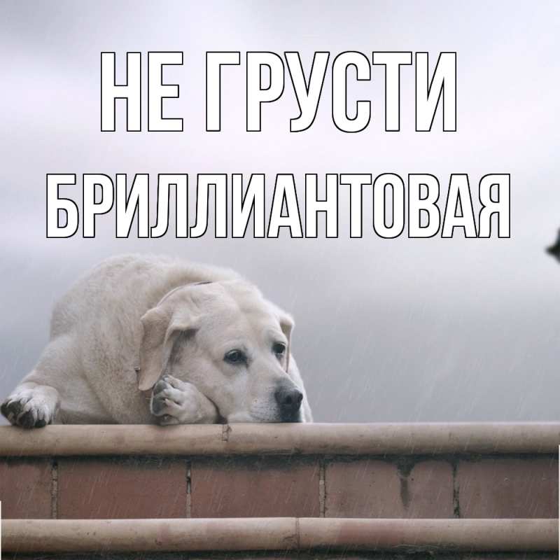 Картинка Не грусти, Бриллиантовая