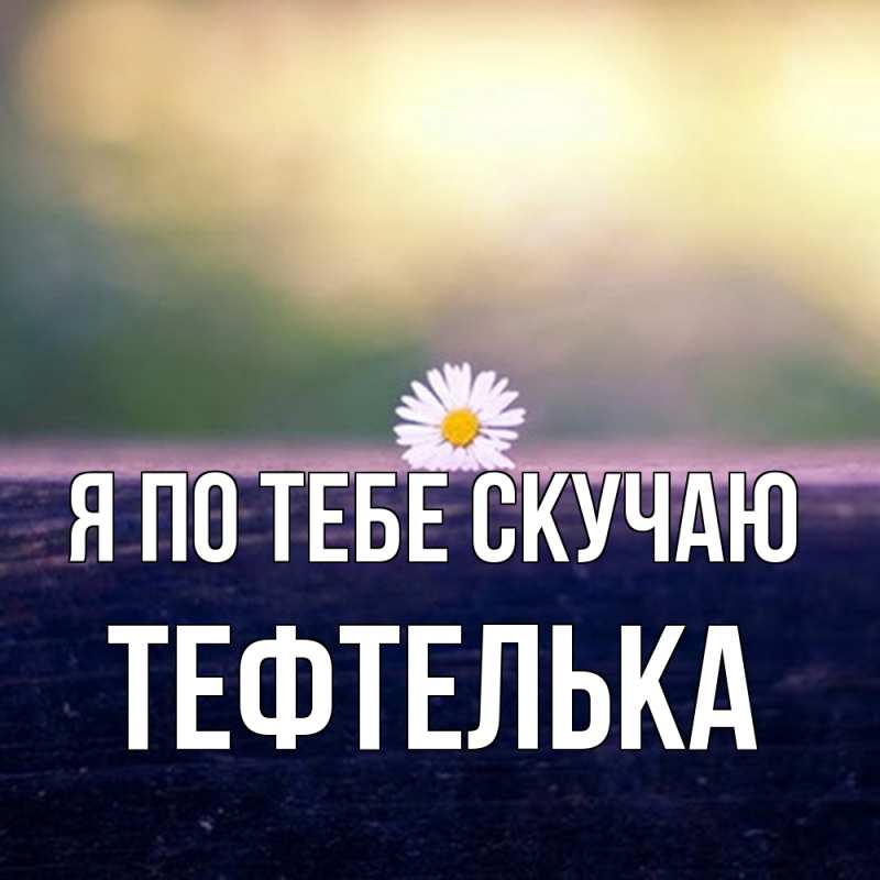 Картинка Я по тебе скучаю, тефтелька