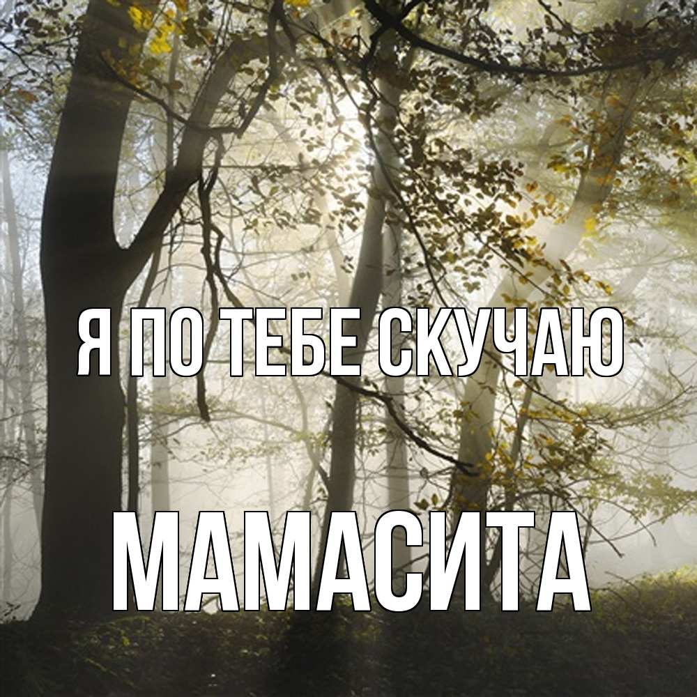 Открытка на каждый день с именем, Мамасита Я по тебе скучаю грустно Прикольная открытка с пожеланием онлайн скачать бесплатно 