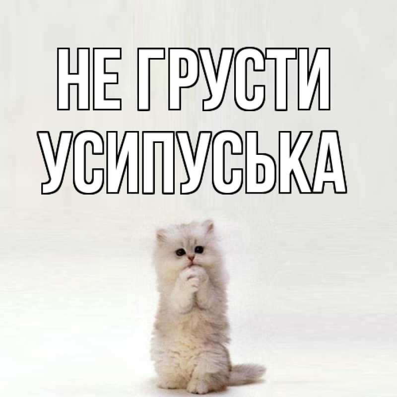 Картинка Не грусти, усипуська
