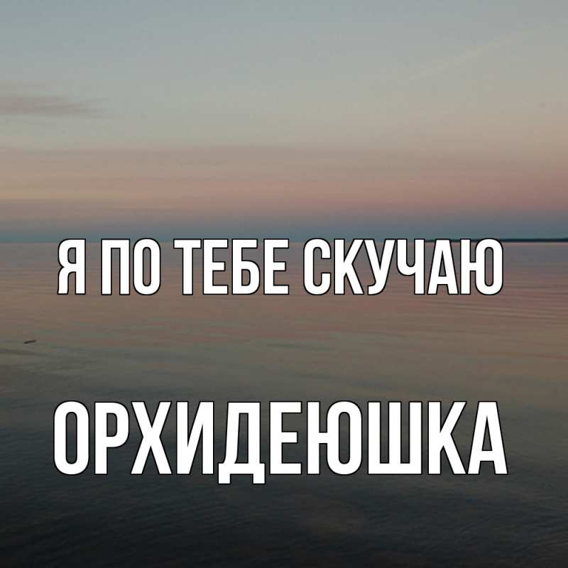 Картинка Я по тебе скучаю, Орхидеюшка