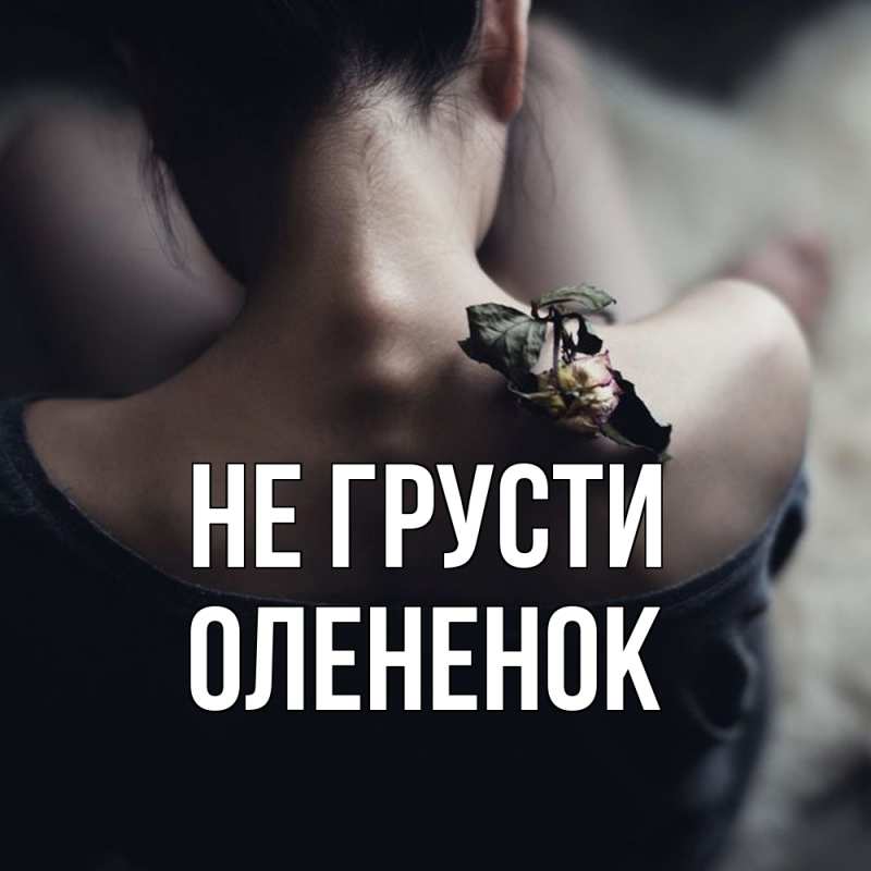 Картинка Не грусти, Олененок