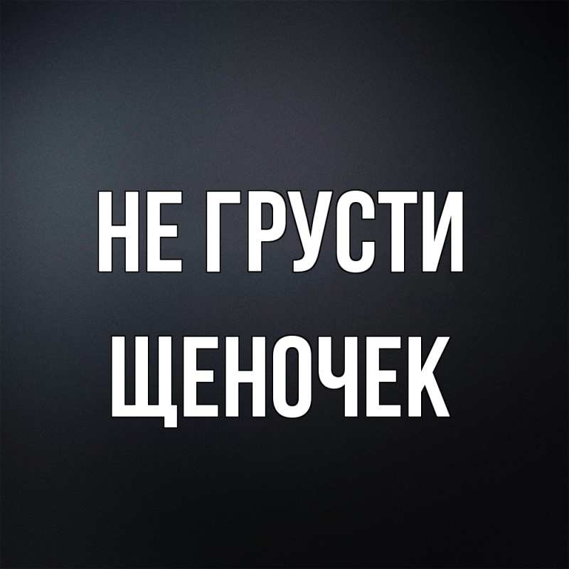 Картинка Не грусти, Щеночек