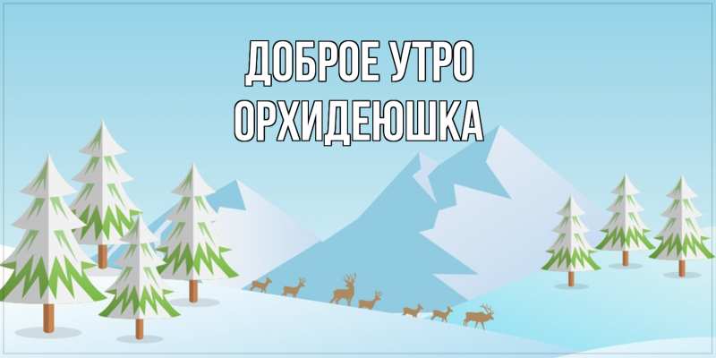 Картинка Доброе утро, Орхидеюшка