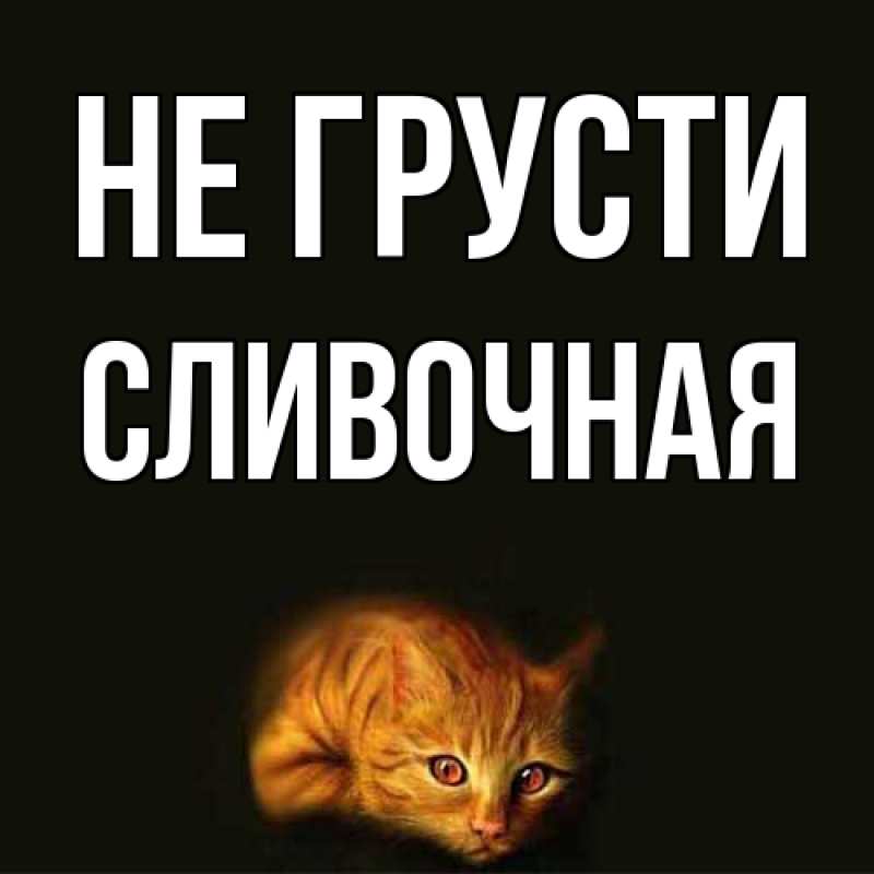 Картинка Не грусти, Сливочная