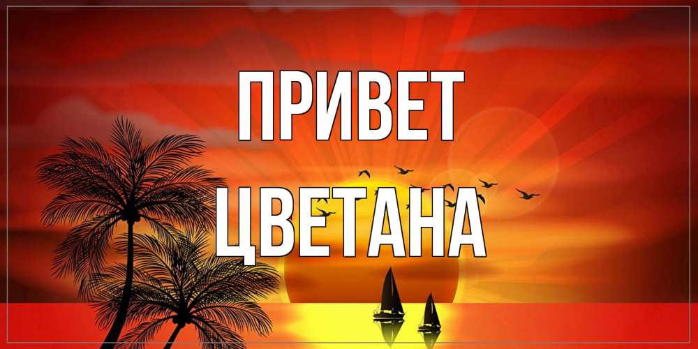 Открытка на каждый день с именем, Цветана Привет привет Прикольная открытка с пожеланием онлайн скачать бесплатно 