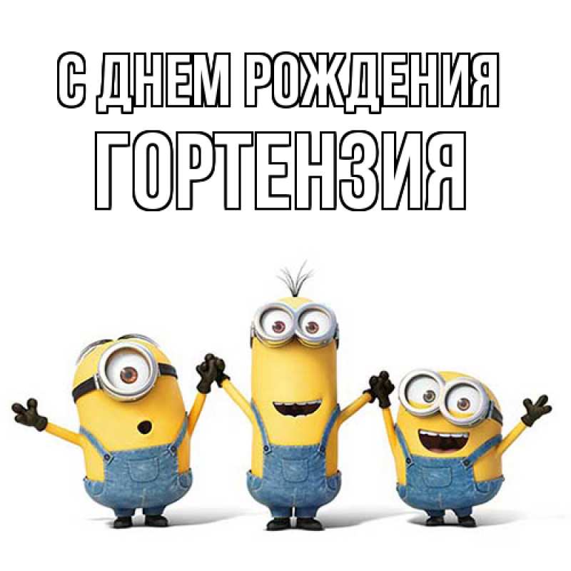 Картинка С днем рождения, Гортензия