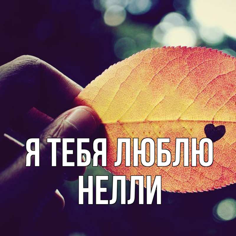 Картинка Я тебя люблю, Нелли