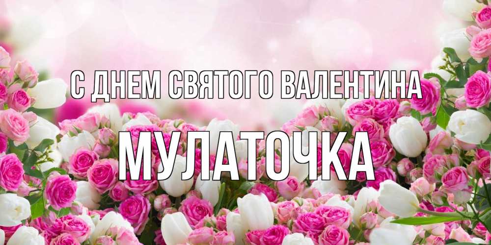 Открытка на каждый день с именем, Мулаточка С днем Святого Валентина валентинка с именем Прикольная открытка с пожеланием онлайн скачать бесплатно 