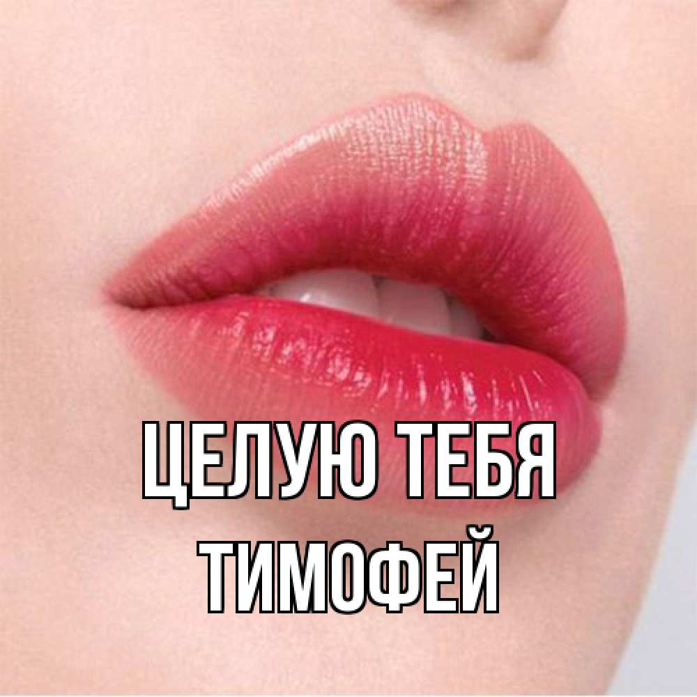 Открытка на каждый день с именем, Тимофей Целую тебя губы зубки и нежная кожа Прикольная открытка с пожеланием онлайн скачать бесплатно 