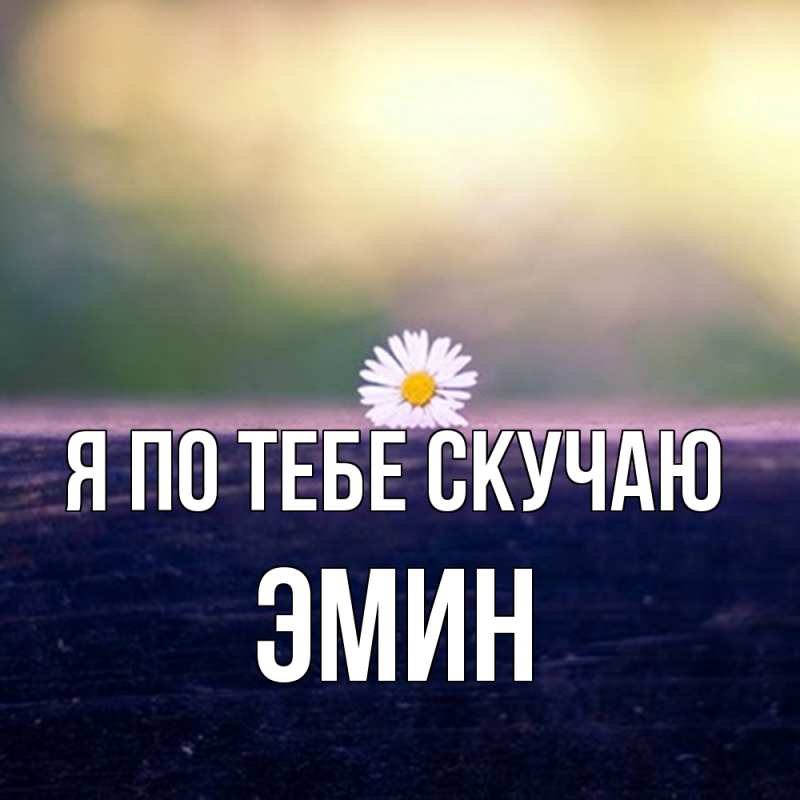 Картинка Я по тебе скучаю, Эмин
