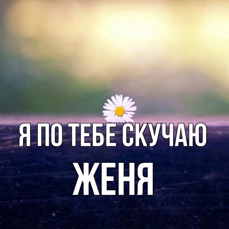 Картинка Я по тебе скучаю, Женя