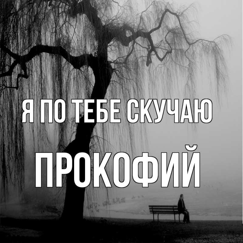 Картинка Я по тебе скучаю, Прокофий