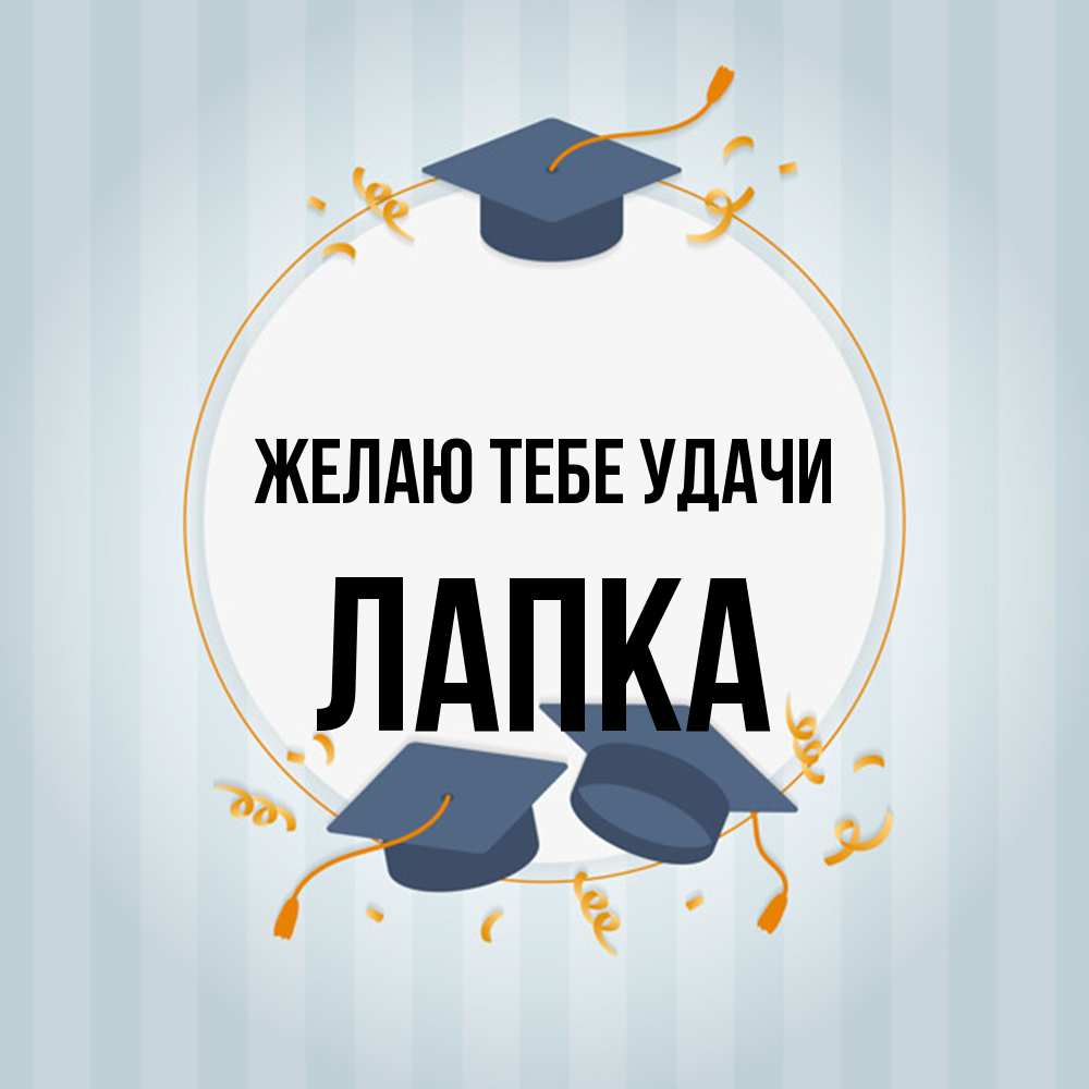 Открытка на каждый день с именем, лапка Желаю тебе удачи для студентов Прикольная открытка с пожеланием онлайн скачать бесплатно 