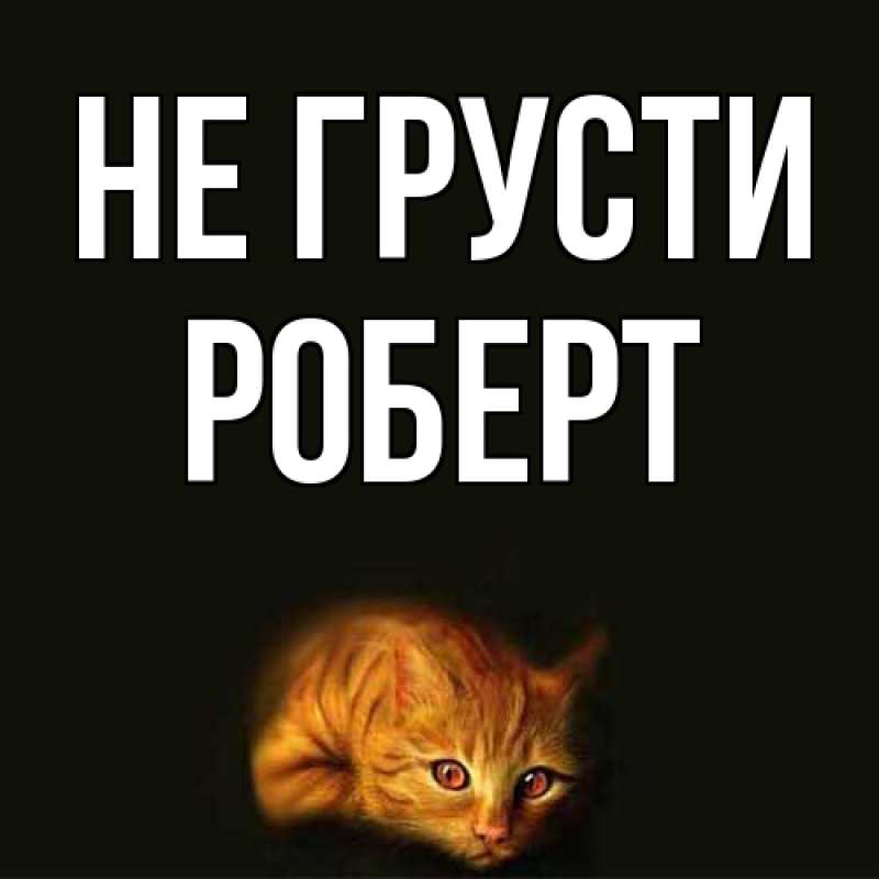 Картинка Не грусти, Роберт