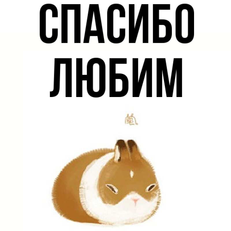 Картинка Спасибо, Любим