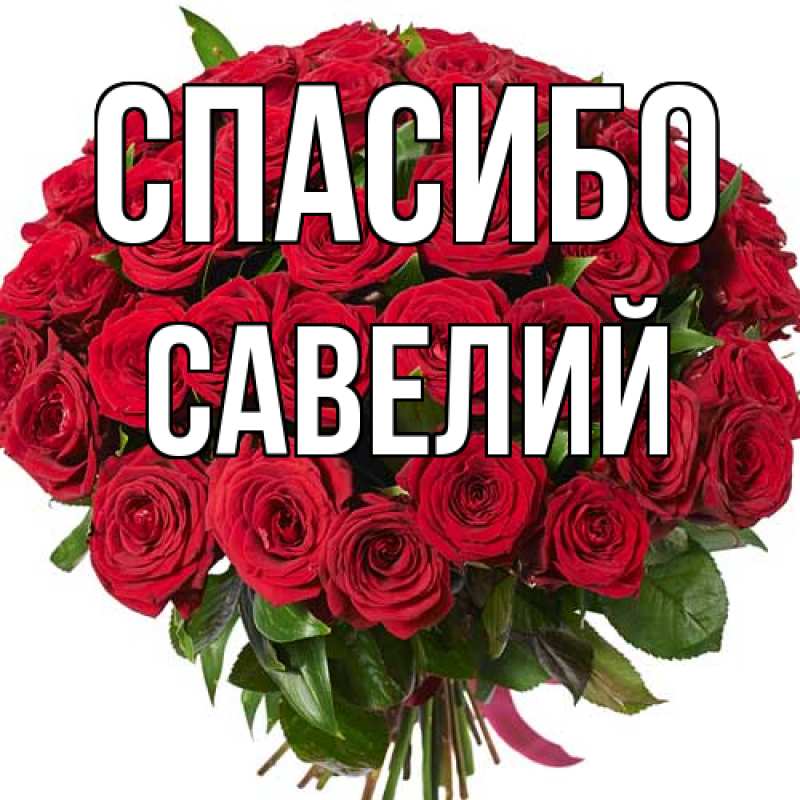 Картинка Спасибо, Савелий