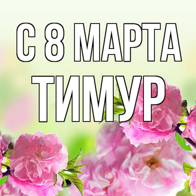 Картинка C 8 МАРТА, Тимур