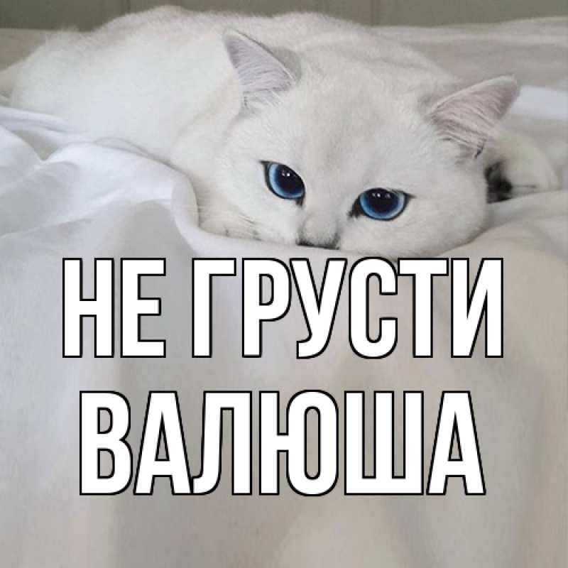 Картинка Не грусти, Валюша