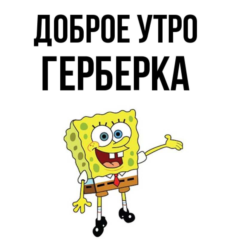 Картинка Доброе утро, Герберка