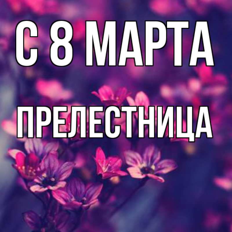 Картинка C 8 МАРТА, Прелестница