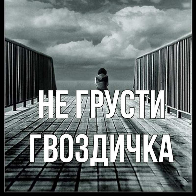 Картинка Не грусти, Гвоздичка